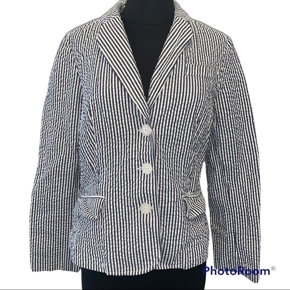 Sandro Pinstripe Blazer - Picture 1 of 8